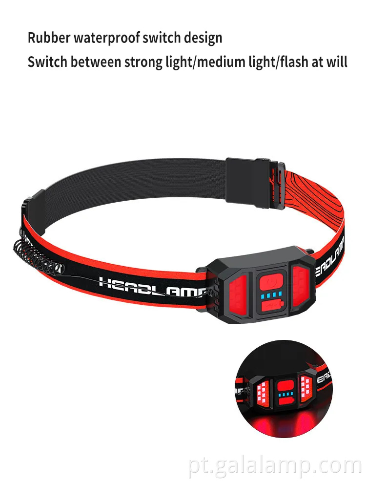 O farol de LED recarregável à prova d'água ultra brilhante para uso ao ar livre